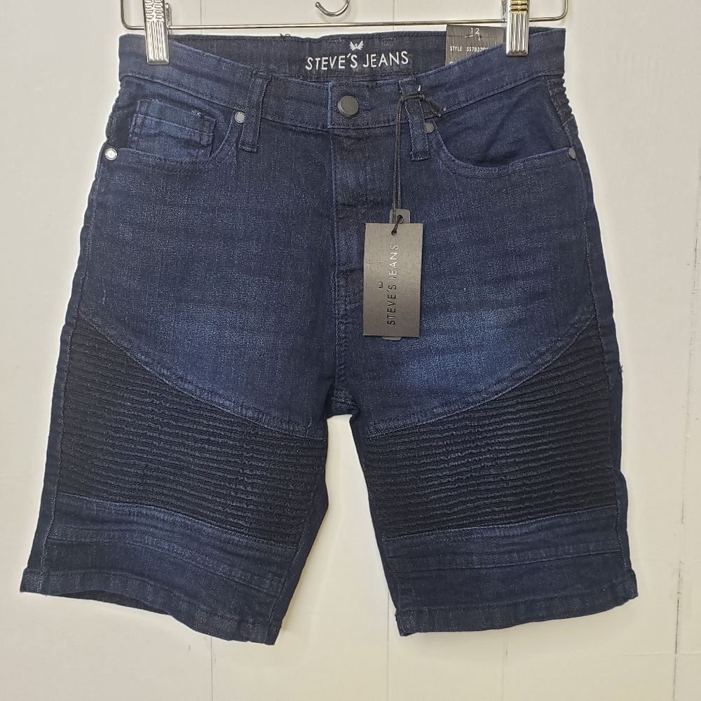 Steve's Jeans Stone Indigo Shorts Boys Size 12